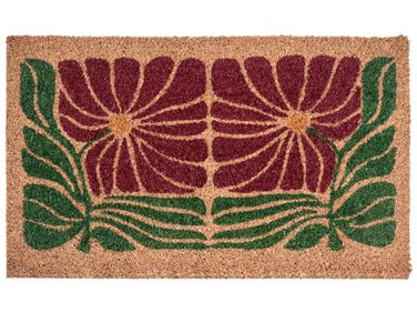Deurmat TANALIAN Meerkleurig 45 x 75 cm Bloem Kokos