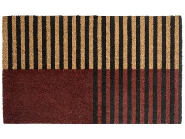Doormat TUKSUK Brown/ Beige 45 x 75 cm Coir