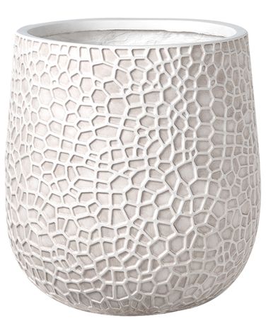 Bloempot QIYUN 41 cm Lichtbeige