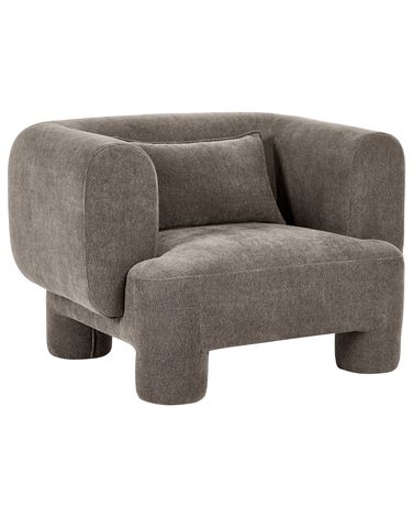Fauteuil HOGBO Tissu Marron