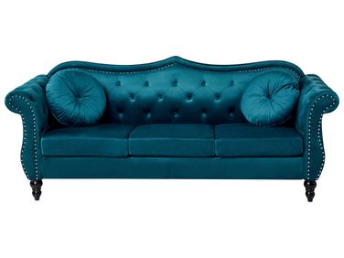 Sofa 3 Seater SKIEN Velvet Teal