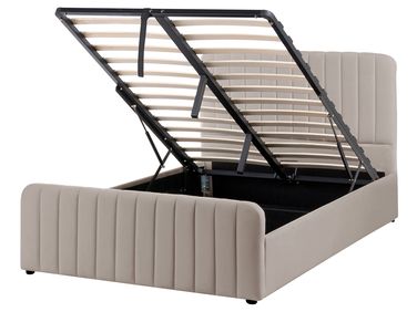 Ottoman Bed LUNAN 120 x 200 cm (EU Small Double) Taupe
