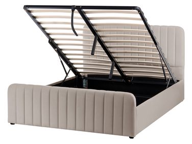 Ottoman Bed LUNAN 140 x 200 cm (EU Double) Taupe