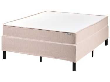 Boxspring zonder hoofdbord Stof COUNTESS 120 x 200 cm Beige