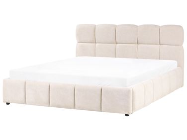 Ottoman Bed Fabric NOYON 180 x 200 cm (EU Super King) Light Beige