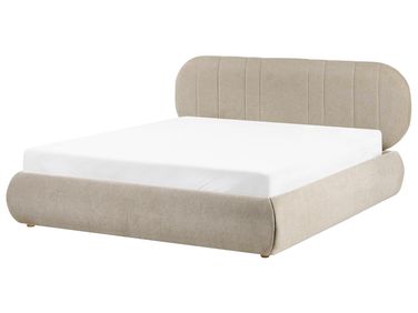 Bed met opbergruimte Stof CAMPAN 160 x 200 cm Taupe