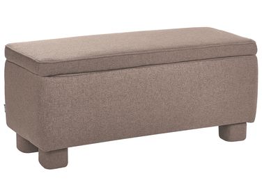 Bankje met opbergruimte ITHACA Stof Taupe