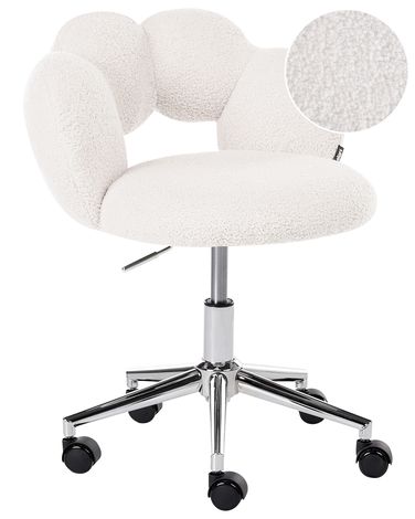 Bureaustoel WHIZZY Bouclé Wit