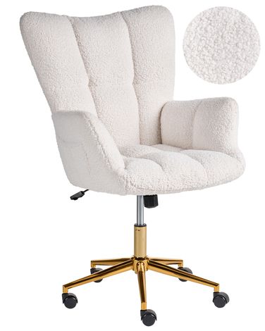 Office Chair OULU Boucle White