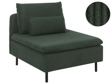 1-Seat Section EGERIS Corduroy Dark Green