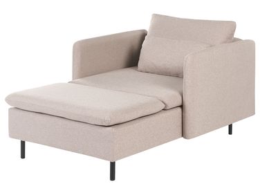 Chaise Longue EGERIS Fabric Beige