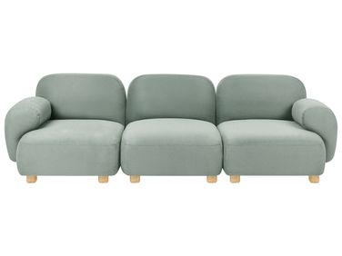 Canapé modulable 3 places AMLI Tissu Vert clair