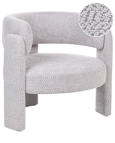 Fauteuil BUREA Chenille Lichtgrijs