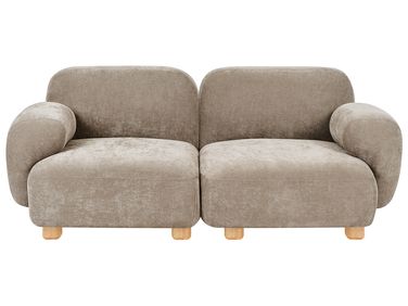 Canapé modulable 2 places AMLI Tissu Beige