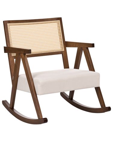 Fauteuil à bascule RYA Bois Marron/beige clair
