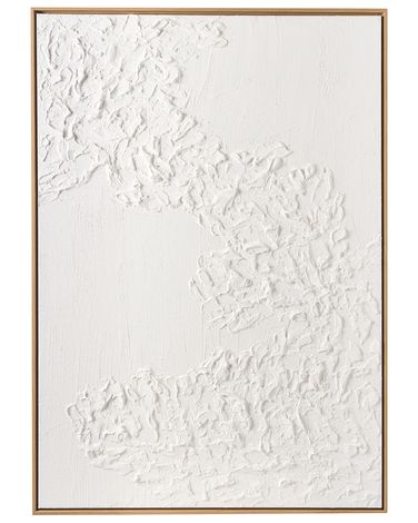 Canvas CLIFDEN Abstract Motif White