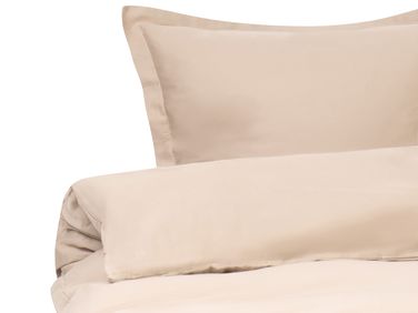 Dekbedovertrekset PARKROSE Katoen-satijn 220 x 240 cm Beige