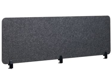 Desk Screen SPLIT 180 x 50 cm Dark Grey