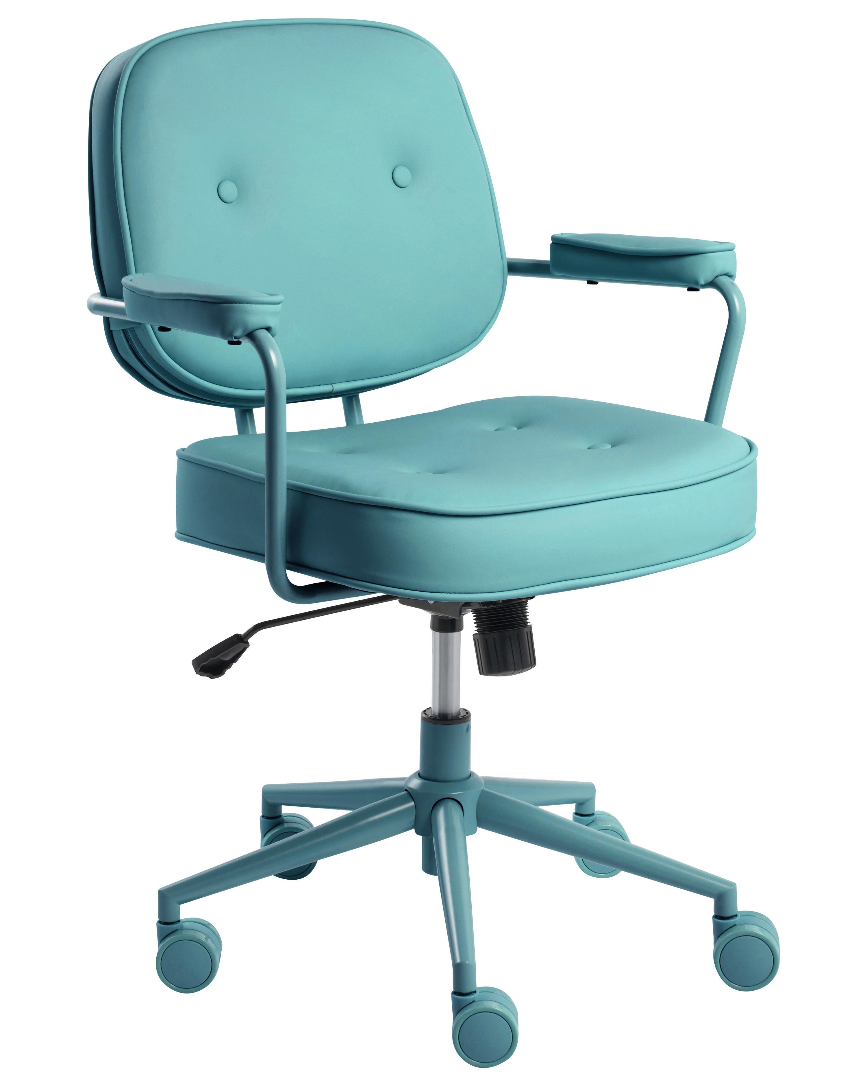 Bureaustoel PARAMUS Kunstleer Turquoise