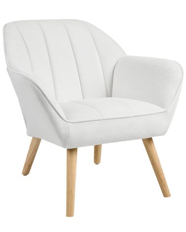 Armchair TORUD Fabric White