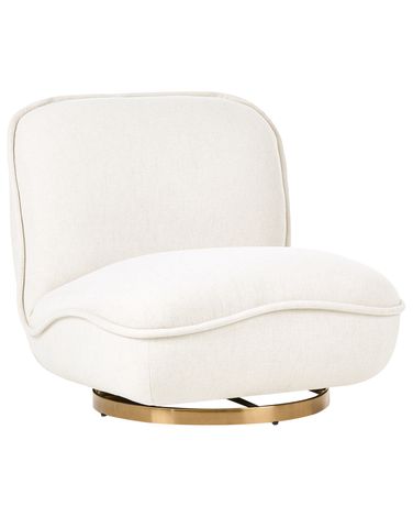 Draaifauteuil MUREN Stof Gebroken wit