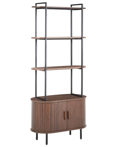 Étagère à 4 niveaux BRADLEY 180 cm Marron foncé