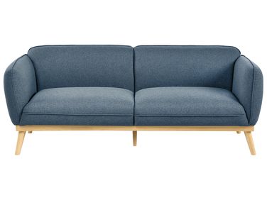 Bank 3-zits LJUNG Stof Blauw