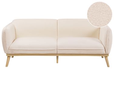 Bank 3-zits LJUNG Bouclé Lichtbeige