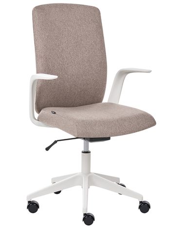 Chaise de bureau CAPTAIN Tissu Marron