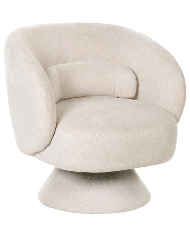 Draaifauteuil LIEKSA Lichtbeige