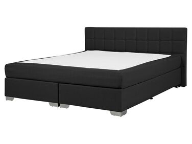 Boxspring Stof ADMIRAL 160 x 200 cm Zwart