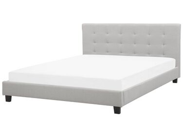 Bed Stof LA ROCHELLE 180 x 200 cm Lichtgrijs