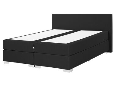 Boxspring Stof PRESIDENT 160 x 200 cm Zwart