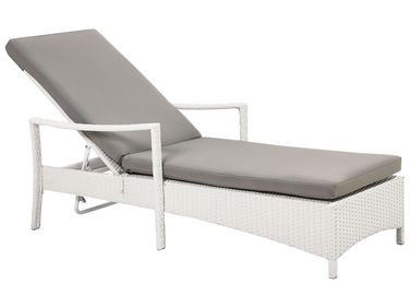 Transat avec coussin VASTO Polyrotin Blanc