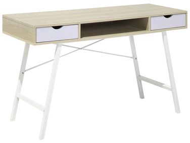 Bureau CLARITA Lichtbruin 120 cm 48 cm met lades