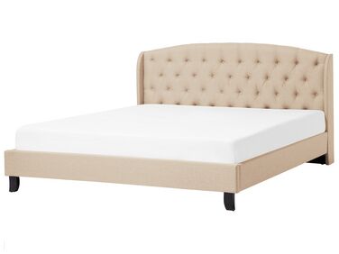 Bed Fabric BORDEAUX 180 x 200 cm (EU Super King) Beige