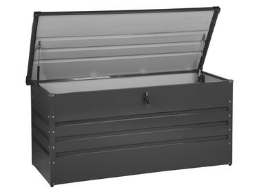 Coffre de rangement CEBROSA 132 cm 62 cm Gris graphite