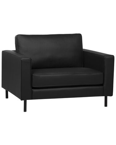 Fauteuil SAVALEN Cuir Noir
