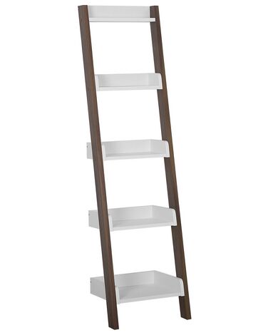 Opbergkast met 5 planken MOBILE DUO 166 cm Bruin/wit