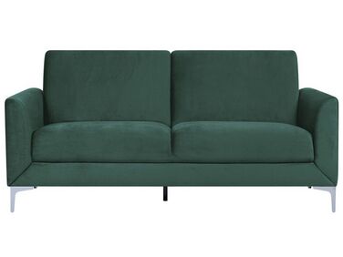 Canapé 3 places FENES Velours Vert foncé