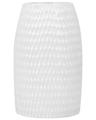 Decoratieve vaas LINZI Steengoed 25 cm Wit