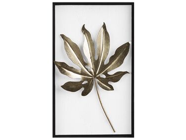 Décoration murale Feuille CURIUM Métal 50 cm Multicolore