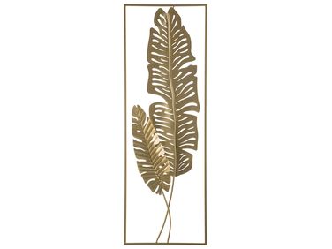 Décoration murale Feuille PALLADIUM Métal 90 cm Doré