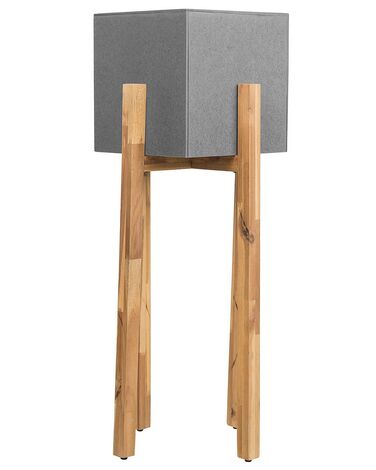 Cache-pot sur pied DRIMOS 30 cm Gris clair Gris