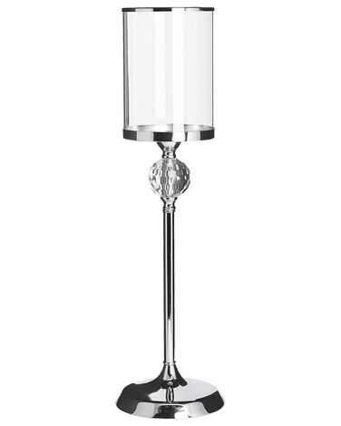 Bougeoir COTUI Verre 58 cm Argenté