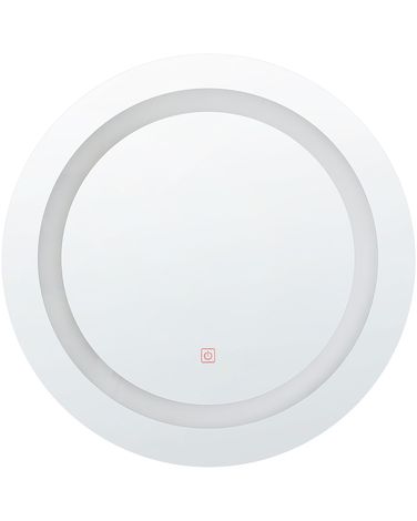 LED badkamerspiegel SELUNE 58 cm 58 cm Zilver