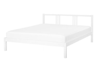 Bed Dennenhout VANNES 140 x 200 cm Wit