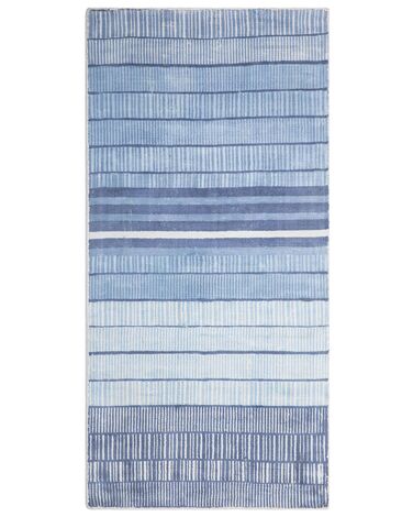 Rug YARDERE Light Blue 80 x 150 cm Viscose
