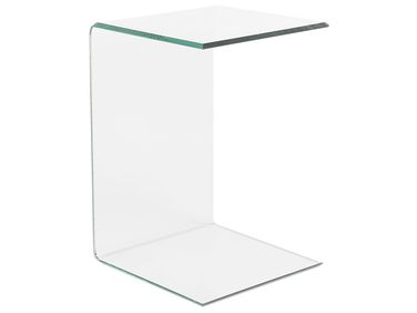 Bijzettafel LOURDES Veiligheidsglas Transparant