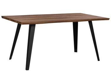 Eettafel WITNEY Donkerbruin 160 cm 90 cm
